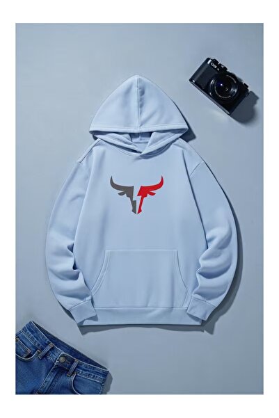 ZİYMO Men's Hooded Printed Relaxed Fit Sweatshirt