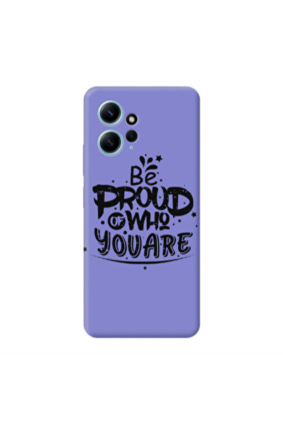 Other Xiaomi Redmi Note 12 4G Be proud of who you are Purple Colored Silicone...