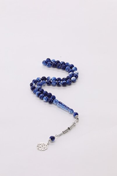 Devallo Plus Men's 45-Bead Rosary - Shiny Royal Blue with Elegant Gradient Sh...