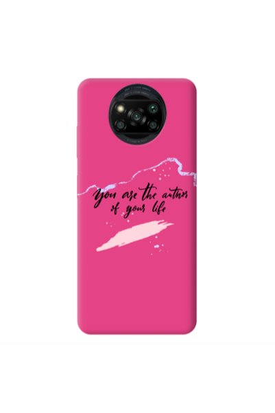 Other Xiaomi Poco X3 /X3 Pro You are the authors Fuchsia Colored Silicone TPU...