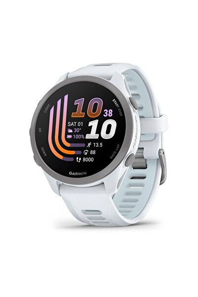 Garmin Forerunner 170 Music Beyaz/Bulut Mavisi Kayışlı