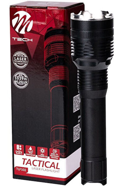 M-TECH Επαναφορτιζόμενος φακός LED IP65 με μέγιστη φωτεινότητα 240 Lumen Κωδι...