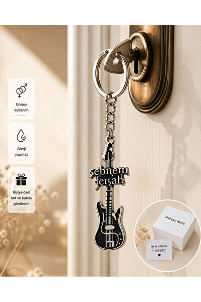 HER ŞEY NOTA www.herseynota.com Şebnem Ferah Electric Guitar Design Metal Key...