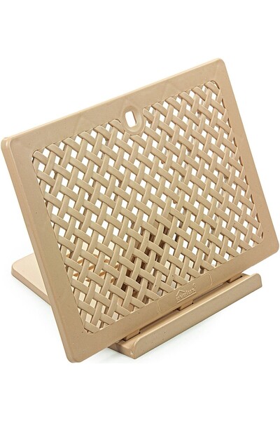 BERAT Plastic Book Stand, Practical Book Stand, Cream Color, 2 Pieces, Tablet...
