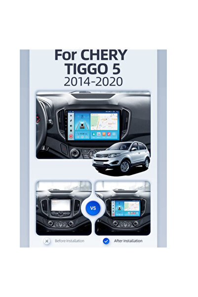 Carplayer شاشة أندرويد لسيارة شيري تيجو 5 موديل 2014-2020، 4 جيجابايت رام، 64...
