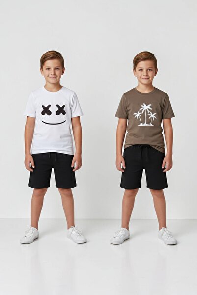 han elegant 4 Pieces 2 Sets Boys' Capri Set