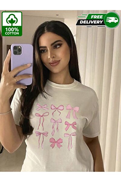 YHDZ تيشيرت نسائي كاجوال من قطن 100%، نسيج قابل للتنفس، قابل للغسل في الغسالة