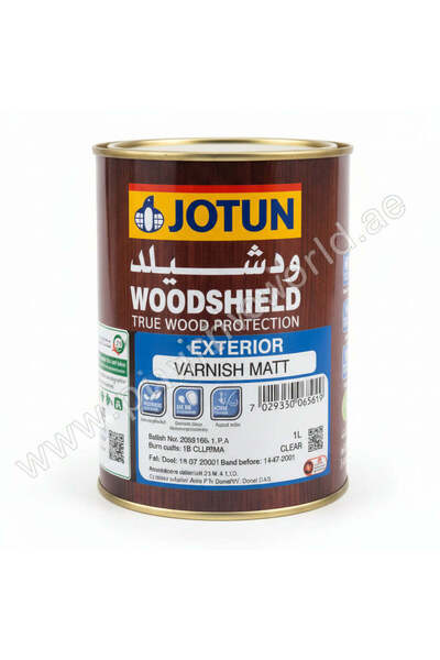 Jotun WOODSHIELD VARNISH EXTERIOR MATT CLEAR – WEATHER RESISTANT WOOD FINISH