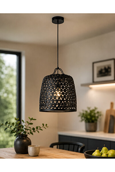 Rothoplast Pendul decorativ metalic negru, model geometric, design modern, pe...