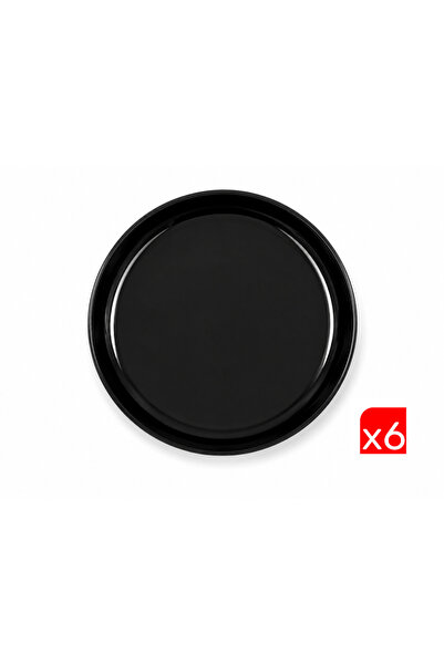 Kütahya Porselen Moderna Deep Plate Black 19cm Mod20Ck740104 Pack of 6