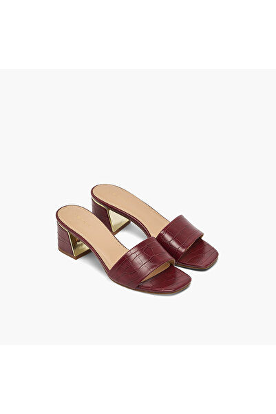 Paprika Women Slip-On Block Heel Sandals
