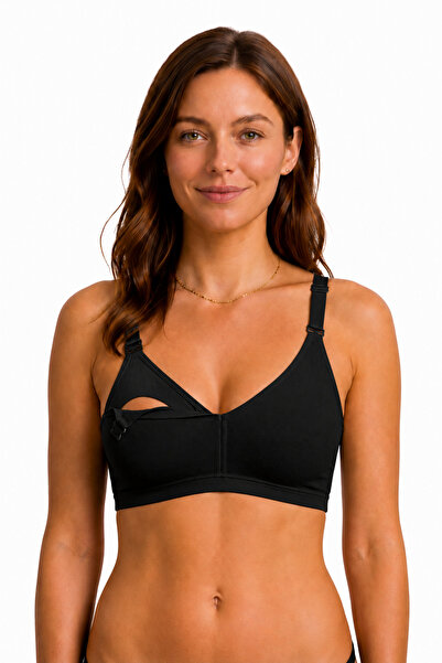 westicgiyim Women's Nursing Bra Cotton Clip-On Nursing Bra Without Underwire