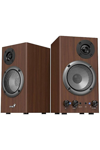 GENIUS Sp-hf 500b 31730047400 Ζεύγος Ηχείων Hi-Fi Ραφιού 16W 2 Οδηγοί Καφέ
