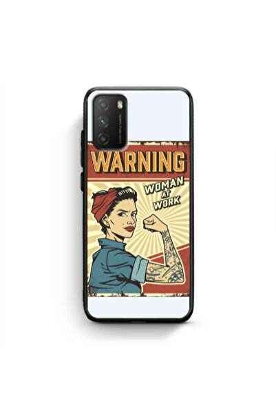 Other Xiaomi Poco M3 Woman at work Black Glossy Θήκη