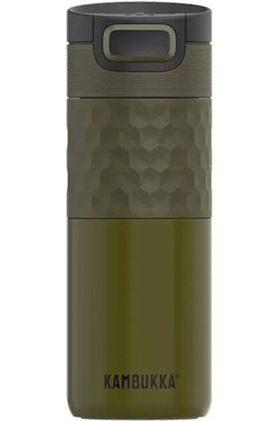 Kambukka Ανοξείδωτο Ατσάλι / Γυάλινο Θερμός 500ml Χακί Πολεμιστής
