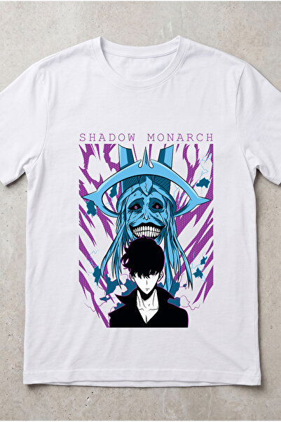 Silkensoul Solo Leveling Sung Jinwoo Anime Printed Standard Cut Unisex Tshirt