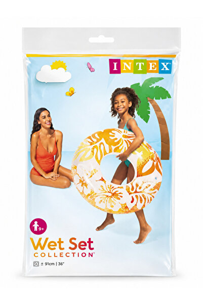 İNTEX WET SET عوامة سباحة شفافة من انتكس مقاس 91 سم – عوامة سباحة للكبار للاس...