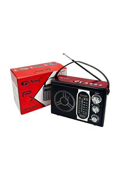 Tradesor Επαναφορτιζόμενο ραδιόφωνο - PX-61BT - 617156 - Red
