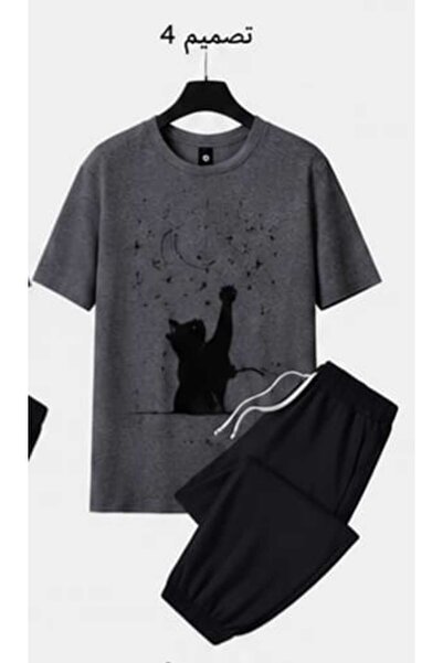 ship master Summer Collection New Arrival T-Shirt & Shorts Set Printed Patter...