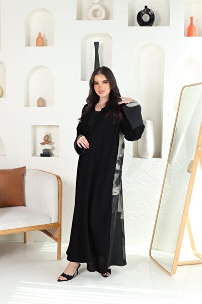 nawaem Elegant Abaya with Indian Fabric That Complements Your Beauty and Eleg...