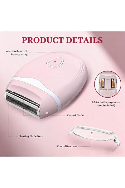 Choice Pink Facial Hair Remover for Women Wet Dry Use Electric Shaver Portabl...
