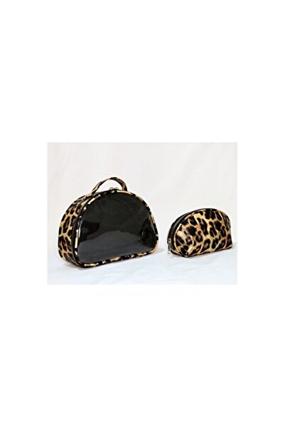 Empressco Stylish Women's Cosmetic Makeup Bag Set, Faux Leather, Practical an...