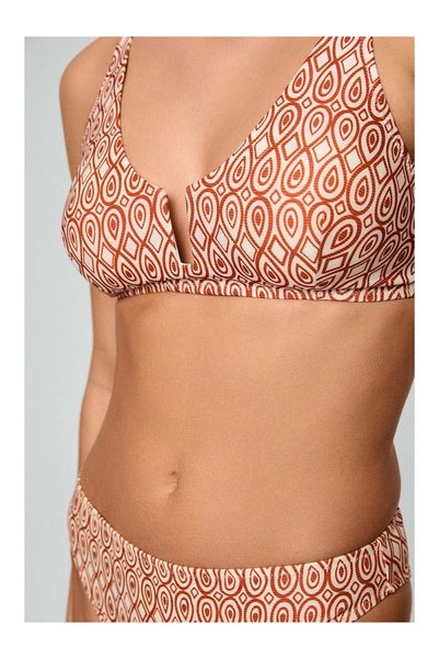 Kom Benih Retro Pattern Gathering Bikini