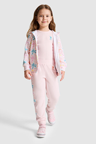 U.S. Polo Assn. Girl's Light Pink Sweatpants 50323646-Vr078