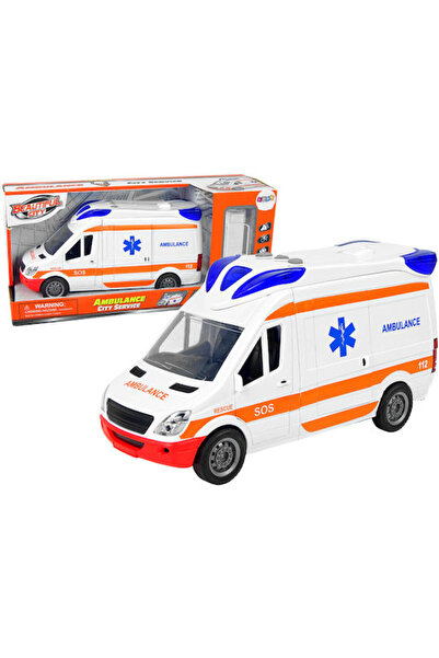 OEM Mașină de jucărie interactivă Ambulanță cu mecanism pull-back pentru 3+ ani
