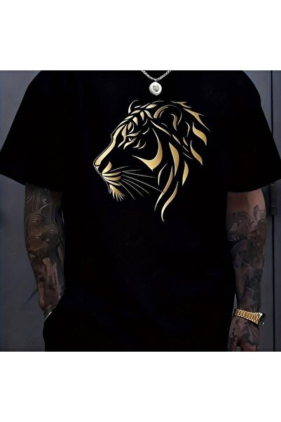 BASEPULSE Men's daily 180g large plus 5XL 6XL size with fashionable letter pr...