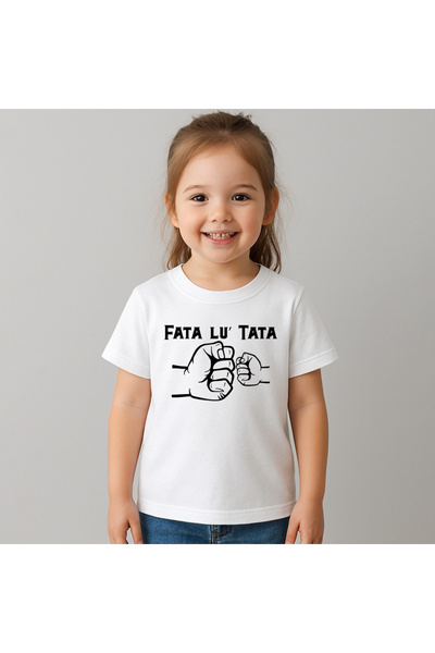 Fruit of the loom Tricou copii Fata lu tata 100% Bumbac