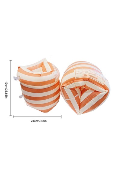 Choice12 E 1Pair Arm Float Adult Kids Swimming Inflatable Arm Rings Fashion F...