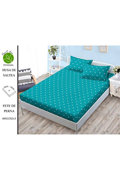 naniland.ro Husă de Pat Finet 2 Persoane 3 Piese cu Elastic 180x200 cm, Model...