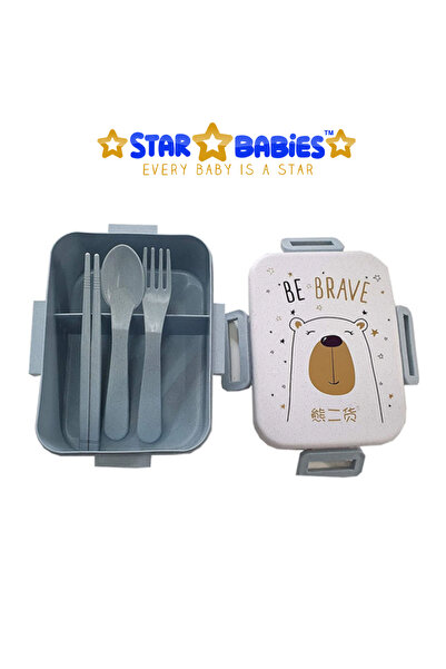 STAR BABiES - Lunch Box With Compartment - Blue