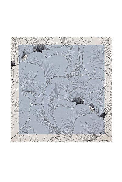 Çağrı İpek Hare Pattern Tivil Silk Scarf Dg11368-7