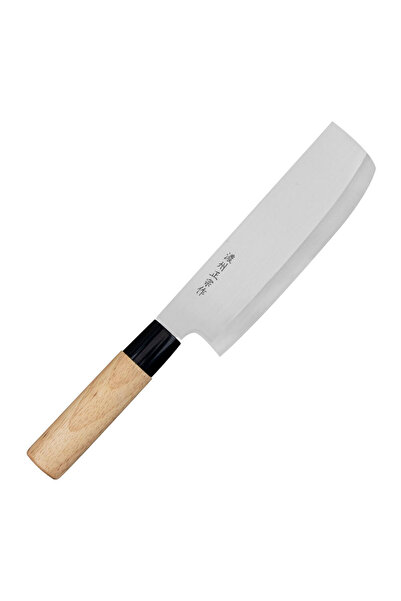 Satake Cutlery Cutit de bucatarie Nakiri, 16 cm, Satake Megumi, otel, maner d...