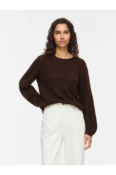 VILA Strickpullover VILIGA Pointelle