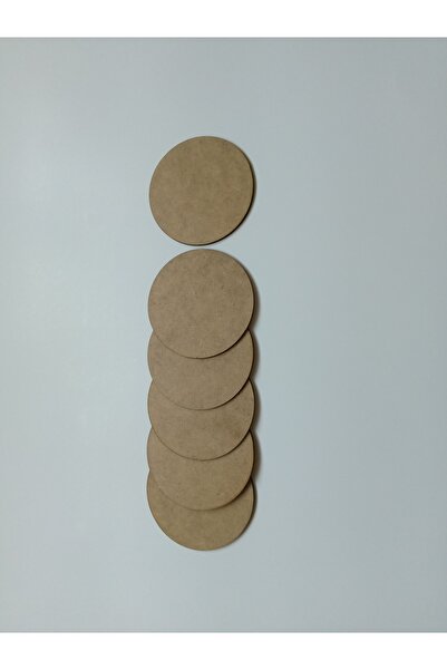 Ham MDF 3 mm 10 cm Çap Yuvarlak Bardak Altlığı