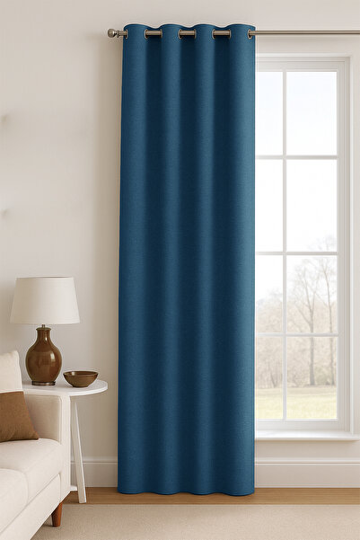 Premier Home Pera Blackout Turquoise Background Curtain 160X270 1X2.5 Pile