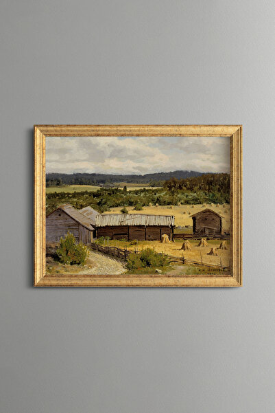 epiqart Rye Field - Vintage Patterned Painting - Fine Model