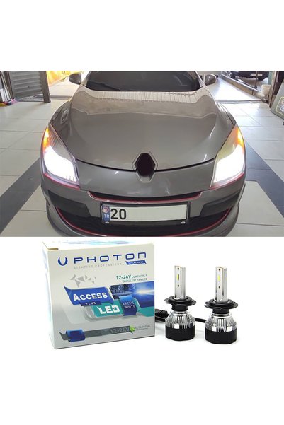 Photon Renault Megane 3 Led Xenon Kısa Far Ampulü H7 Access Yeni Seri Beyaz