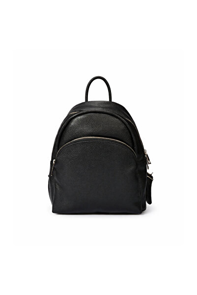 matis atelier Rucsac de damă din piele Leontina - Negru