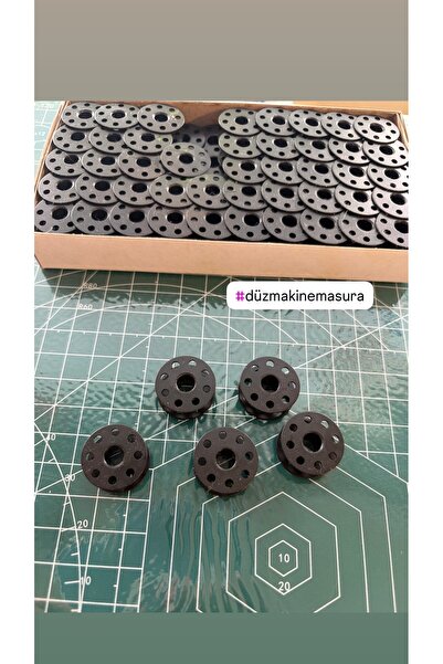 ALOTUHAFİYE DÜZ MAKİNE METAL SİYAH MASURA 5 adet