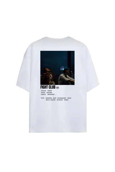 Grafftee Clothing Fight Club Printed Trendy Oversize Unisex Cotton T-Shirt | ...
