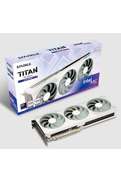 SPARKLE Intel Arc B580 Titan Luna OC 12GB GDDR6 192Bit Ekran Kartı