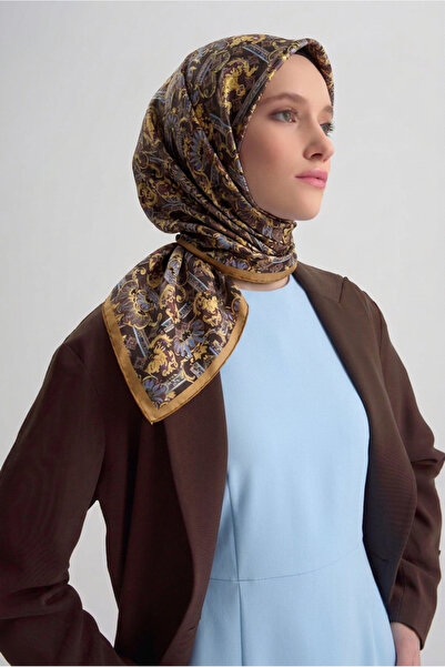 Nöşre Design Pamuk İpek Eşarp İç Göstermez Kırışmaz 4Mevsim Rahat Kaymayan So...