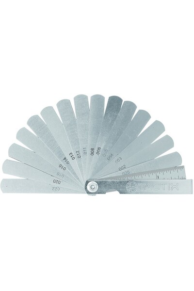 Tactix 545161 Φίλερ Βαλβίδων Με 15 λάμες 0.05-0.63 mm