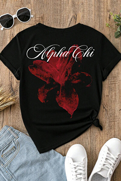 Spoyi Aloha Butterfly dizajnirana 100% pamučna polu-oversize crna majica
