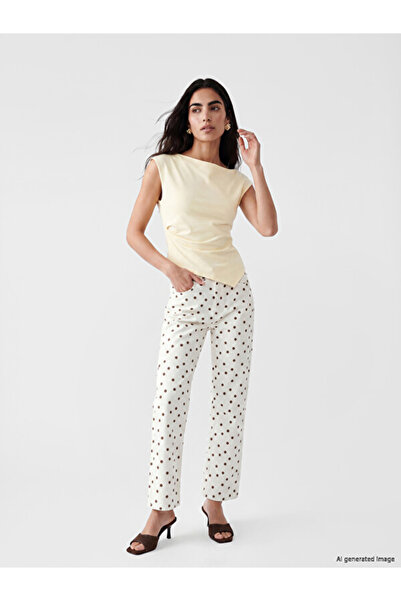 LC Waikiki Esvab • Modern & Distinctive Cropped Spanish Flare Polka Dot Women...