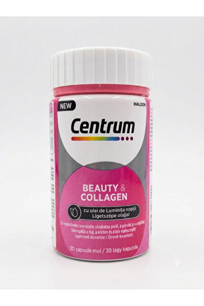 Centrum Frumusețe și Colagen cu Vitamine, Minerale, Colagen și ulei de nevălu...